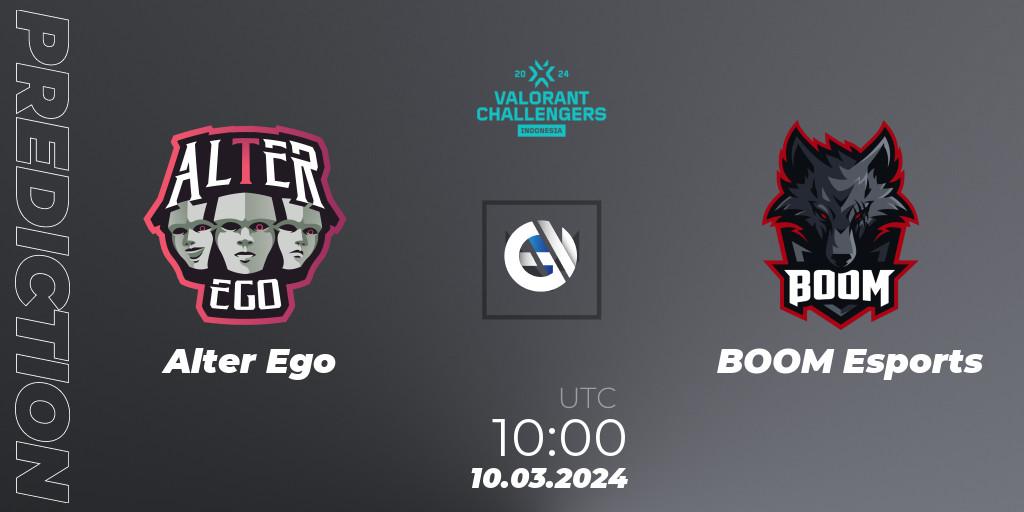 Alter Ego - BOOM Esports: Maç tahminleri. 10.03.24, VALORANT, VALORANT Challengers Indonesia 2024: Split 1