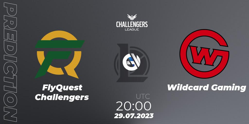 FlyQuest Challengers - Wildcard Gaming: Maç tahminleri. 29.07.2023 at 20:00, LoL, North American Challengers League 2023 Summer - Playoffs