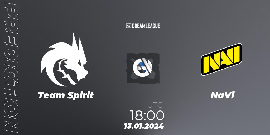 Team Spirit - NaVi: Maç tahminleri. 13.01.24, Dota 2, DreamLeague Season 22: Eastern Europe Closed Qualifier