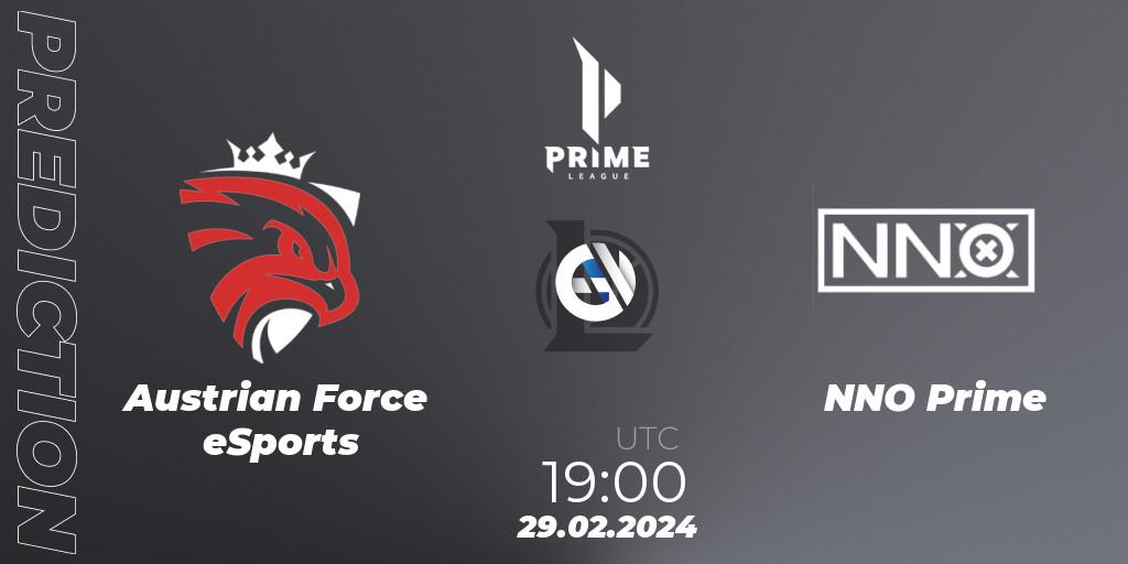 Austrian Force eSports - NNO Prime: Maç tahminleri. 29.02.24, LoL, Prime League Spring 2024 - Group Stage