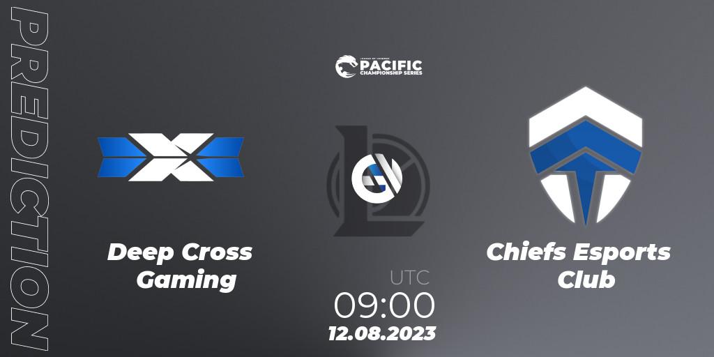 Deep Cross Gaming - Chiefs Esports Club: Maç tahminleri. 12.08.23, LoL, PACIFIC Championship series Playoffs