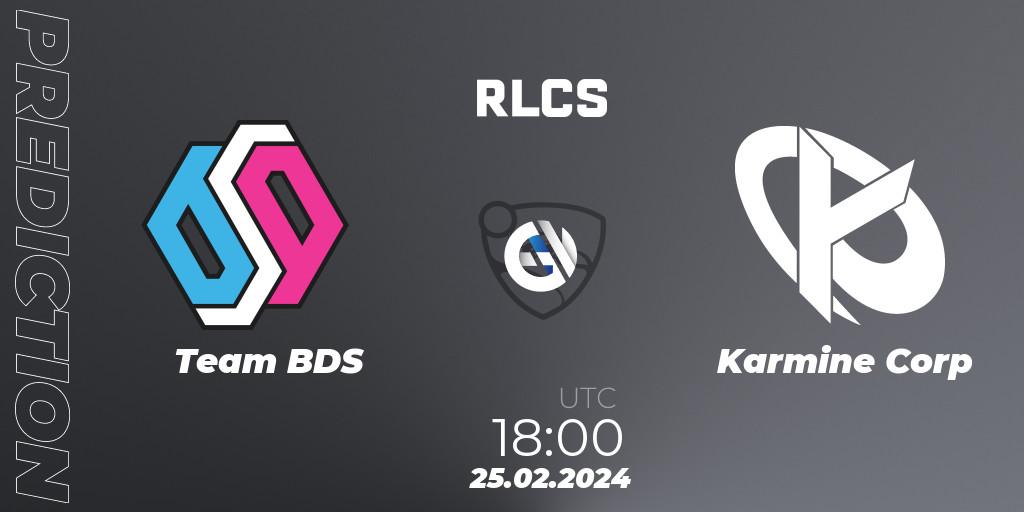 Team BDS - Karmine Corp: Maç tahminleri. 25.02.24, Rocket League, RLCS 2024 - Major 1: Europe Open Qualifier 2
