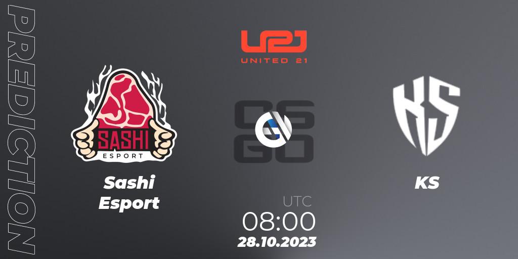  Sashi Esport - KS: Maç tahminleri. 28.10.2023 at 08:00, Counter-Strike (CS2), United21 Season 7