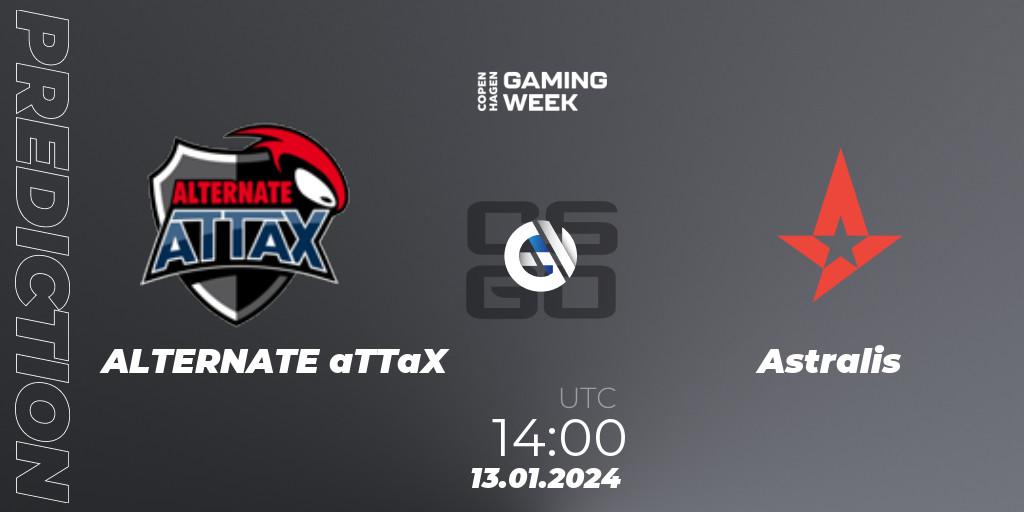 ALTERNATE aTTaX - Astralis: Maç tahminleri. 13.01.2024 at 14:10, Counter-Strike (CS2), Copenhagen Gaming Week 2024