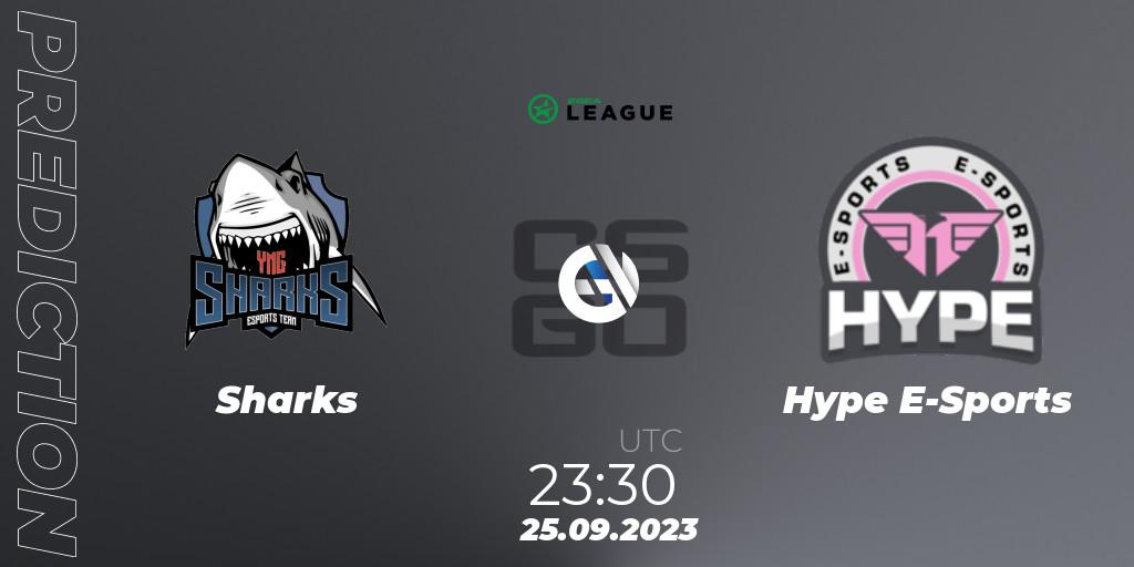 Sharks - Hype E-Sports: Maç tahminleri. 27.09.2023 at 16:00, Counter-Strike (CS2), ESEA Season 46: Open Division - South America