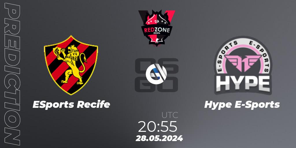 ESports Recife - Hype E-Sports: Maç tahminleri. 28.05.2024 at 21:00, Counter-Strike (CS2), RedZone PRO League 2024 Season 3
