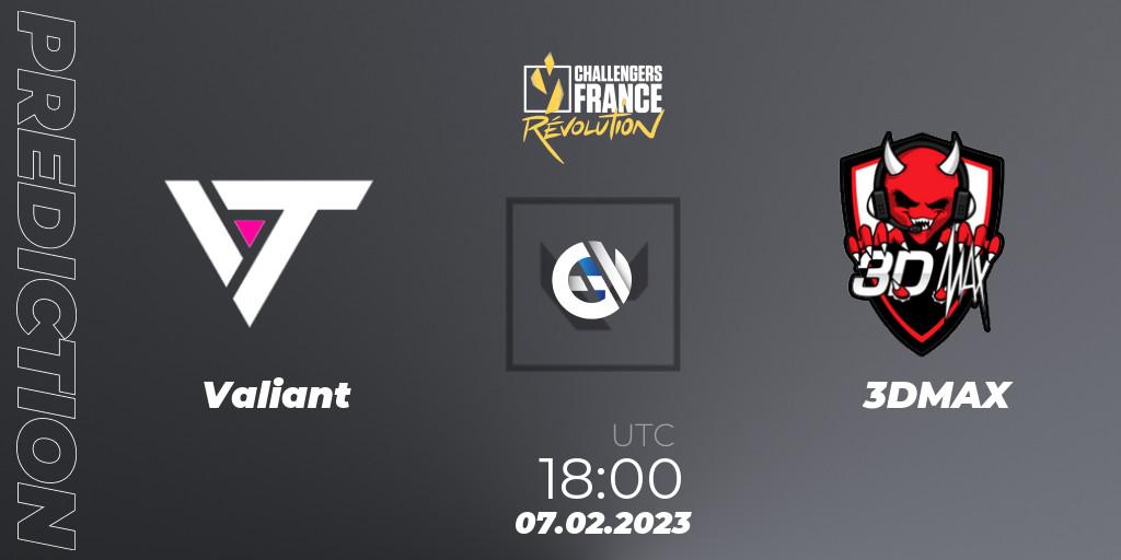 Valiant - 3DMAX: Maç tahminleri. 07.02.23, VALORANT, VALORANT Challengers 2023 France: Revolution Split 1