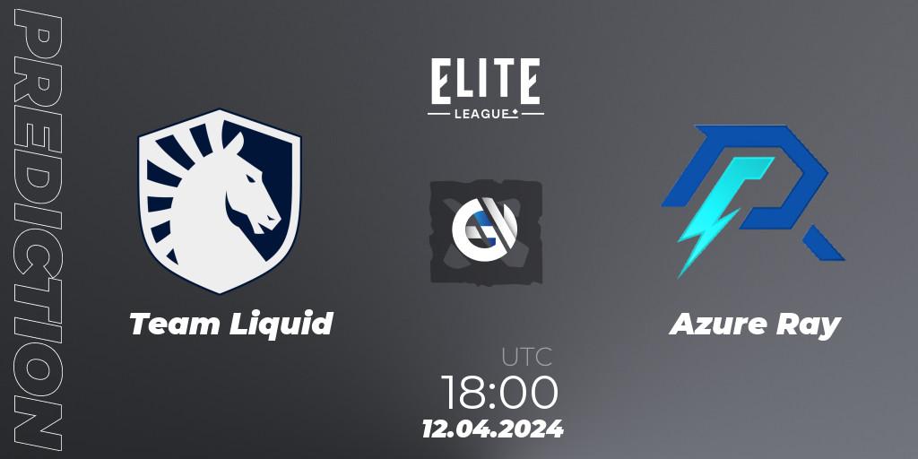 Team Liquid - Azure Ray: Maç tahminleri. 12.04.24, Dota 2, Elite League
