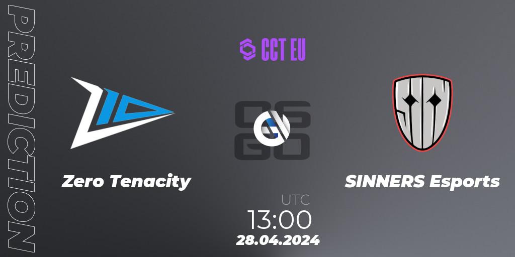 Zero Tenacity - SINNERS Esports: Maç tahminleri. 28.04.2024 at 13:00, Counter-Strike (CS2), CCT Season 2 Europe Series 1