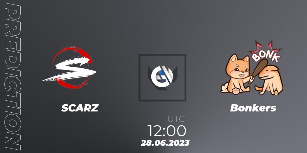 SCARZ - Bonkers: Maç tahminleri. 28.06.2023 at 18:10, VALORANT, VALORANT Challengers Ascension 2023: Pacific - Group Stage