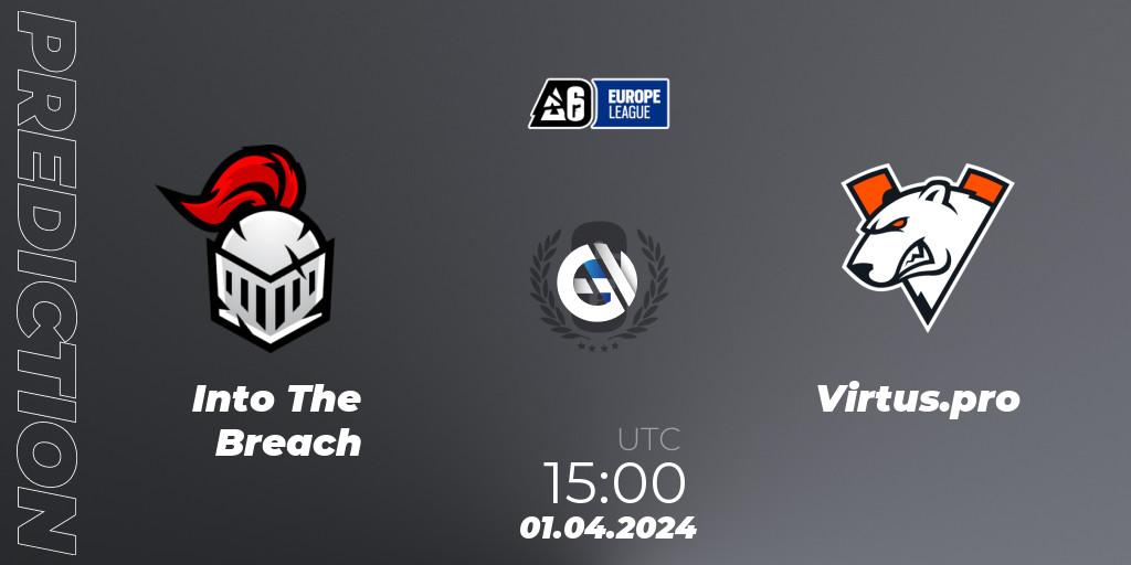 Into The Breach - Virtus.pro: Maç tahminleri. 01.04.24, Rainbow Six, Europe League 2024 - Stage 1