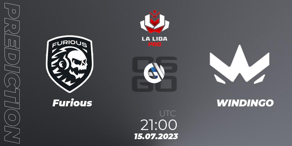 Furious - WINDINGO: Maç tahminleri. 15.07.2023 at 21:00, Counter-Strike (CS2), La Liga 2023: Pro Division
