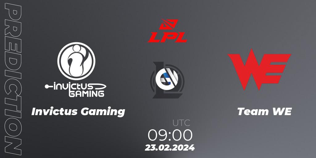 Invictus Gaming - Team WE: Maç tahminleri. 23.02.24, LoL, LPL Spring 2024 - Group Stage