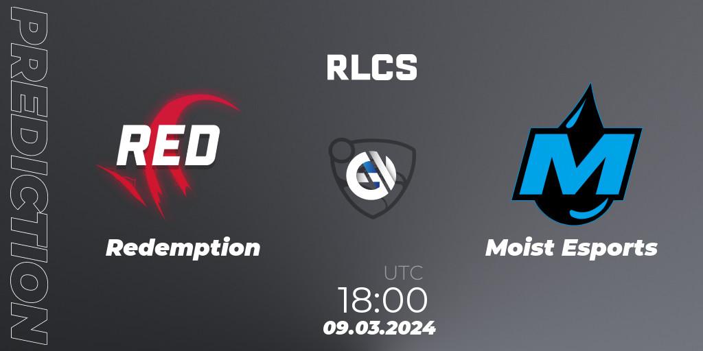 Redemption - Moist Esports: Maç tahminleri. 09.03.2024 at 18:00, Rocket League, RLCS 2024 - Major 1: Europe Open Qualifier 3