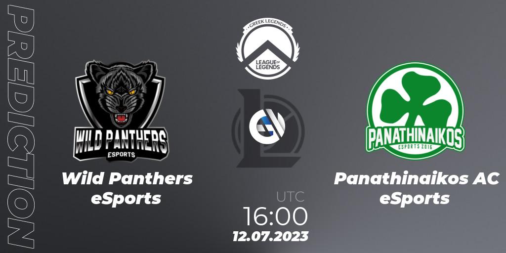 Wild Panthers eSports - Panathinaikos AC eSports: Maç tahminleri. 12.07.2023 at 16:00, LoL, Greek Legends League Summer 2023