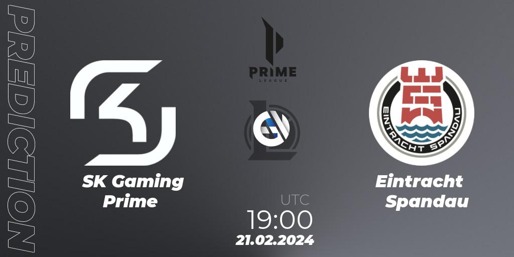 SK Gaming Prime - Eintracht Spandau: Maç tahminleri. 18.01.2024 at 17:00, LoL, Prime League Spring 2024 - Group Stage