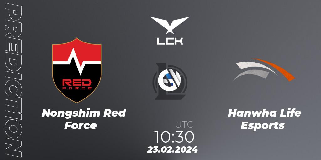 Nongshim Red Force - Hanwha Life Esports: Maç tahminleri. 23.02.24, LoL, LCK Spring 2024 - Group Stage
