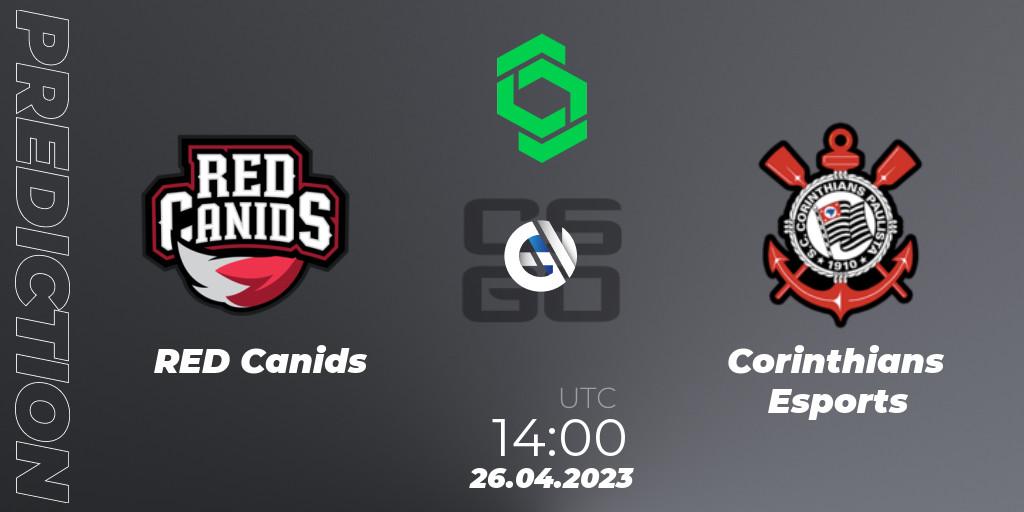 RED Canids - Corinthians Esports: Maç tahminleri. 26.04.2023 at 14:00, Counter-Strike (CS2), CCT South America Series #7