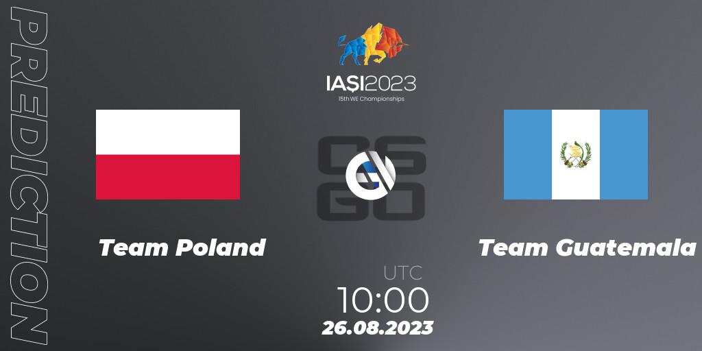 Team Poland - Team Guatemala: Maç tahminleri. 26.08.2023 at 15:30, Counter-Strike (CS2), IESF World Esports Championship 2023