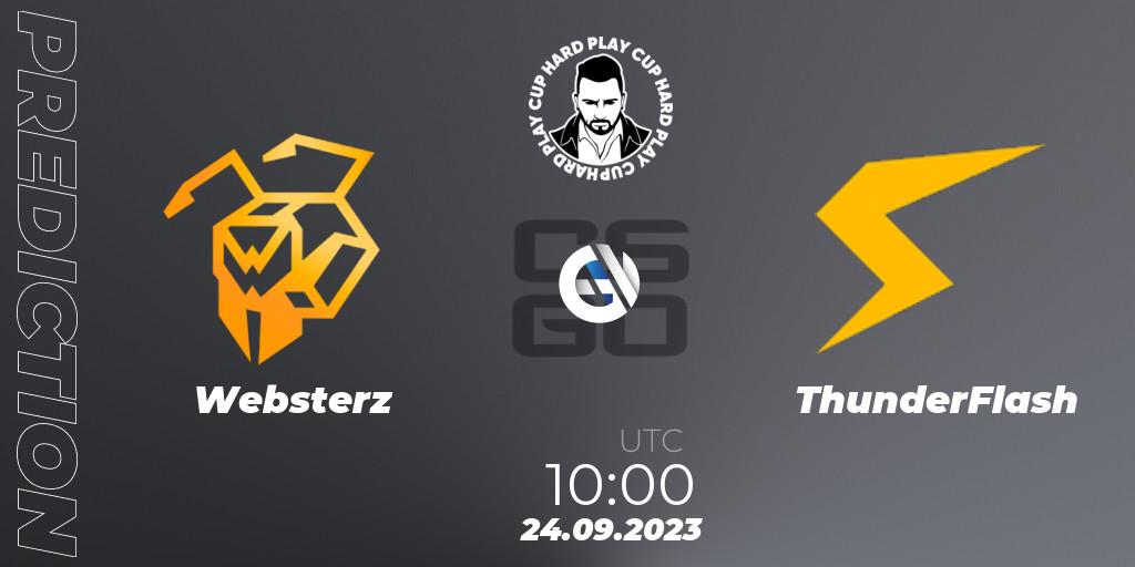 Websterz - ThunderFlash: Maç tahminleri. 24.09.2023 at 10:00, Counter-Strike (CS2), Hard Play Cup #7
