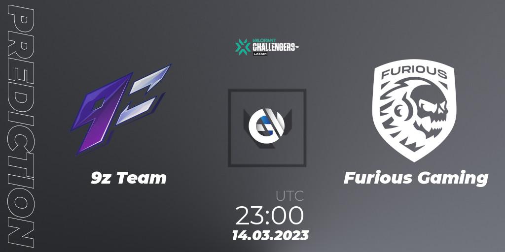 9z Team - Furious Gaming: Maç tahminleri. 14.03.2023 at 23:00, VALORANT, VALORANT Challengers 2023: LAS Split 1