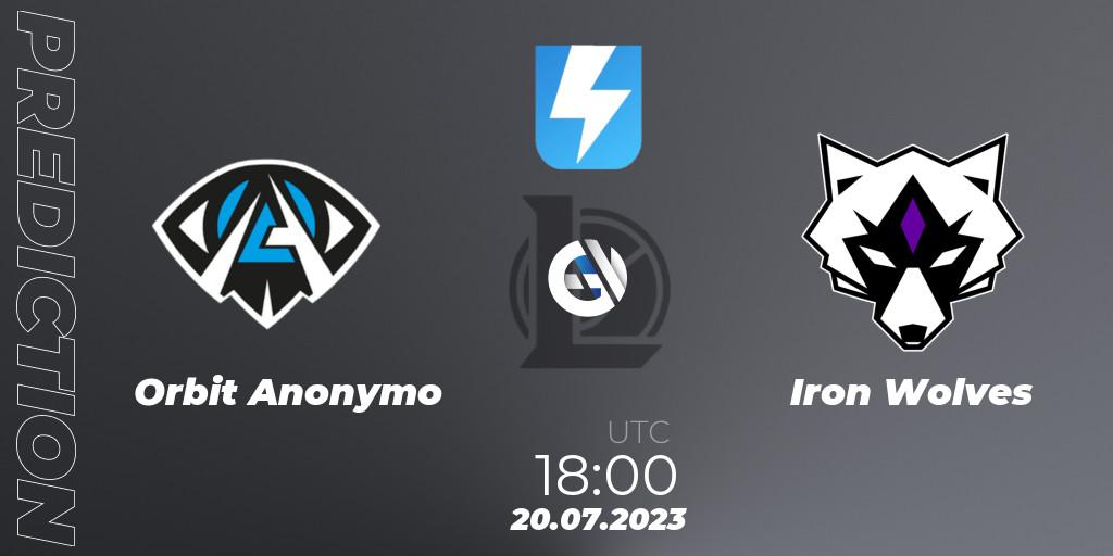 Anonymo Esports - Iron Wolves: Maç tahminleri. 20.06.2023 at 18:00, LoL, Ultraliga Season 10 2023 Regular Season