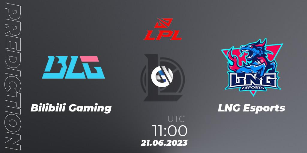 Bilibili Gaming - LNG Esports: Maç tahminleri. 21.06.23, LoL, LPL Summer 2023 Regular Season