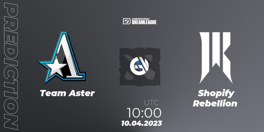 Team Aster - Shopify Rebellion: Maç tahminleri. 10.04.23, Dota 2, DreamLeague Season 19 - Group Stage 1