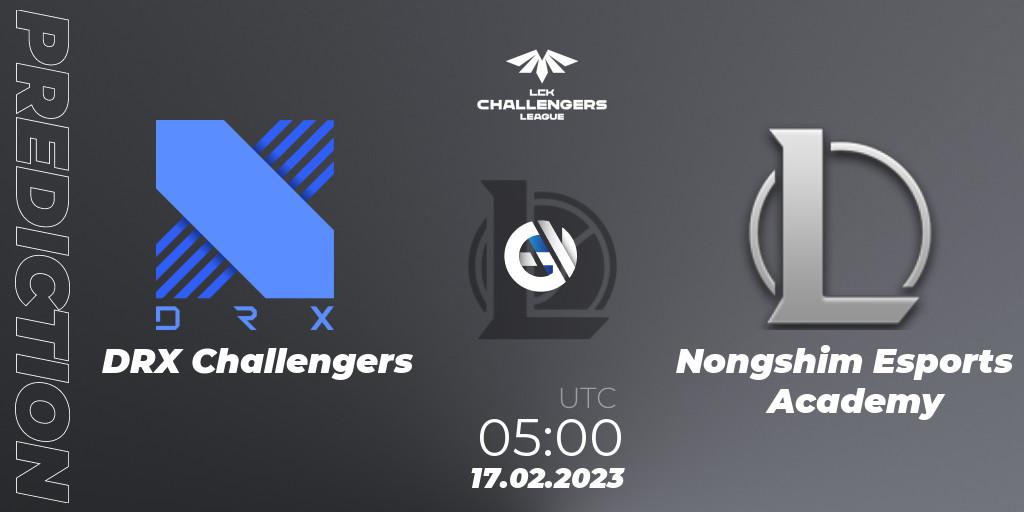 DRX Challengers - Nongshim Esports Academy: Maç tahminleri. 17.02.2023 at 05:00, LoL, LCK Challengers League 2023 Spring