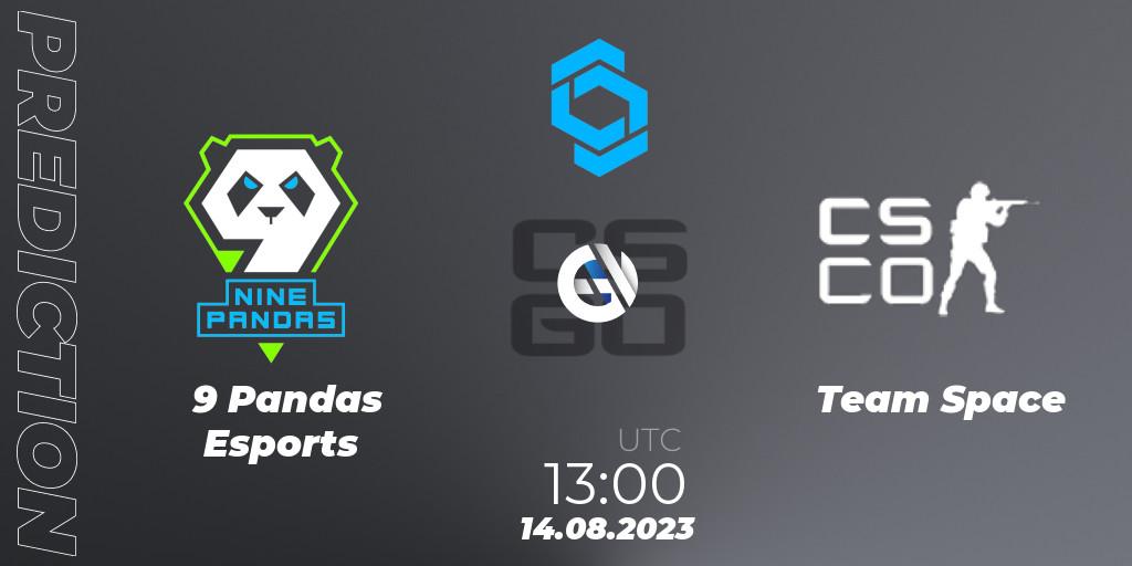 9 Pandas Esports - Team Space: Maç tahminleri. 14.08.2023 at 13:00, Counter-Strike (CS2), CCT East Europe Series #1
