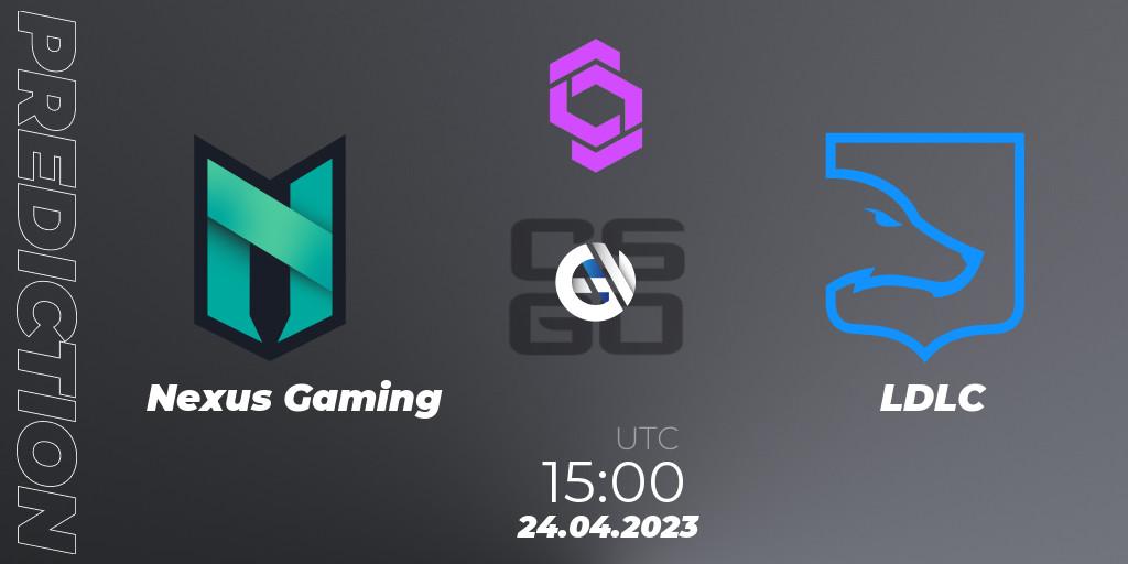 Nexus Gaming - LDLC: Maç tahminleri. 24.04.2023 at 15:00, Counter-Strike (CS2), CCT West Europe Series #3