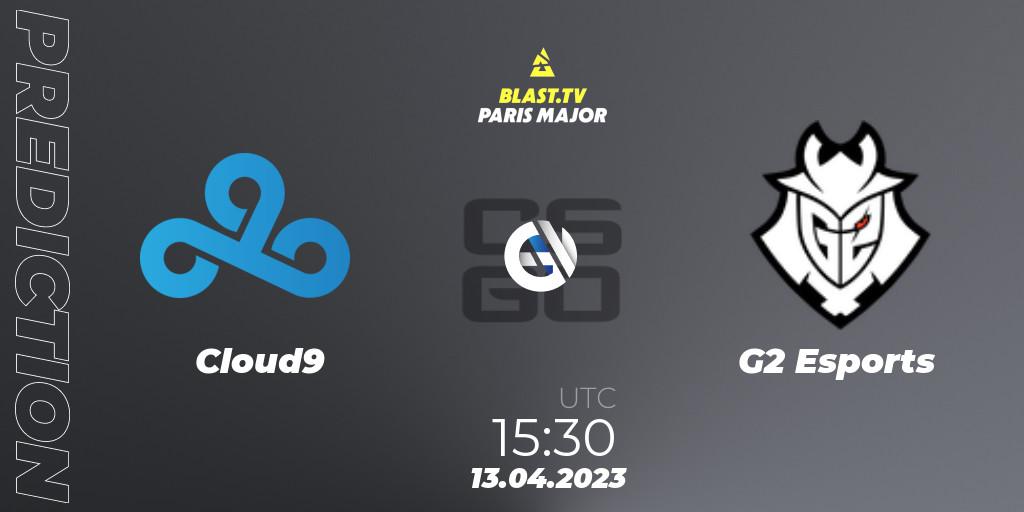 Cloud9 - G2 Esports: Maç tahminleri. 13.04.23, CS2 (CS:GO), BLAST.tv Paris Major 2023 Europe RMR B