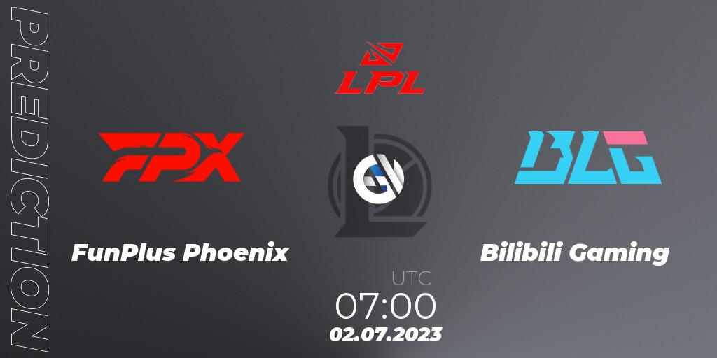 FunPlus Phoenix - Bilibili Gaming: Maç tahminleri. 02.07.23, LoL, LPL Summer 2023 Regular Season