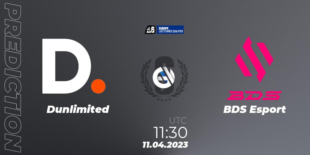 Dunlimited - BDS Esport: Maç tahminleri. 11.04.2023 at 11:30, Rainbow Six, Europe League 2023 - Stage 1 - Last Chance Qualifiers