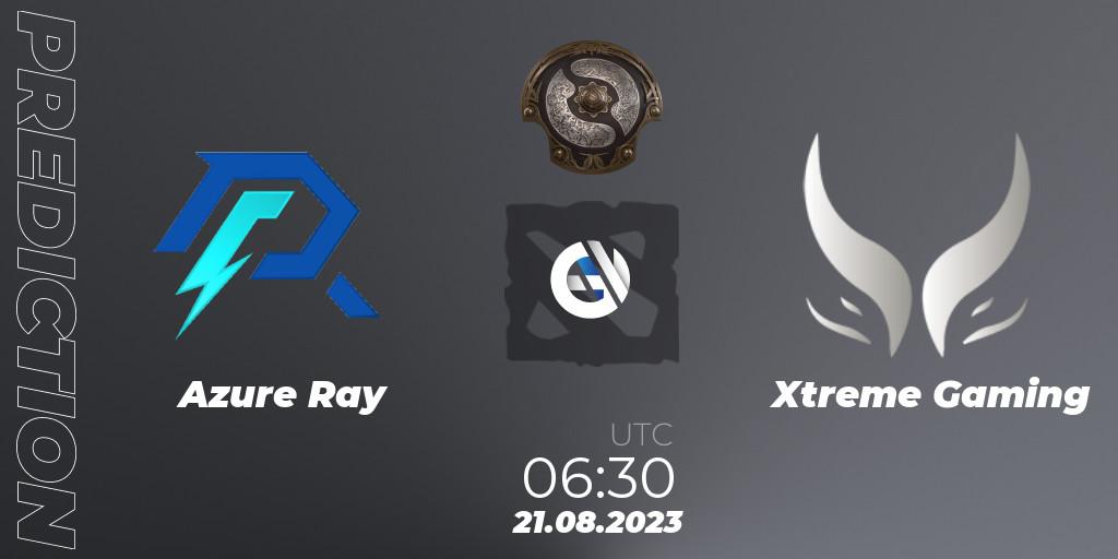 Azure Ray - Xtreme Gaming: Maç tahminleri. 21.08.2023 at 06:58, Dota 2, The International 2023 - China Qualifier