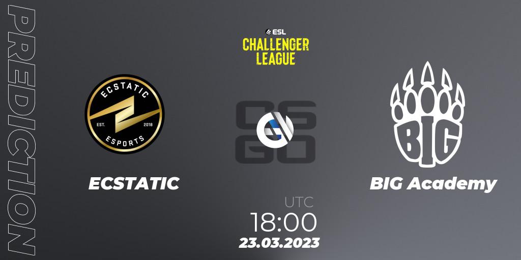 ECSTATIC - BIG Academy: Maç tahminleri. 23.03.23, CS2 (CS:GO), ESL Challenger League Season 44 Relegation: Europe