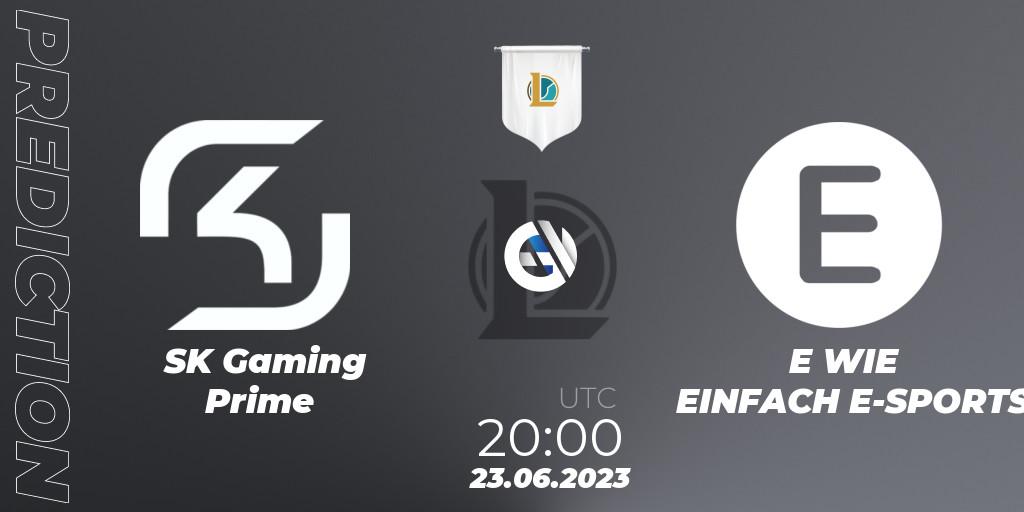 SK Gaming Prime - E WIE EINFACH E-SPORTS: Maç tahminleri. 23.06.23, LoL, Prime League Summer 2023 - Group Stage