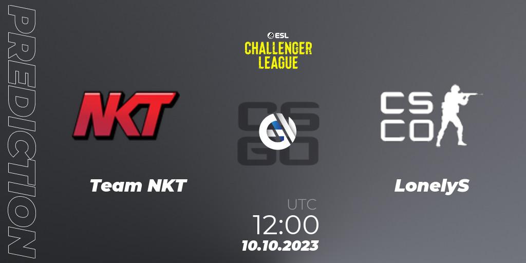 Team NKT - LonelyS: Maç tahminleri. 10.10.23, CS2 (CS:GO), ESL Challenger League Season 46: Asia-Pacific