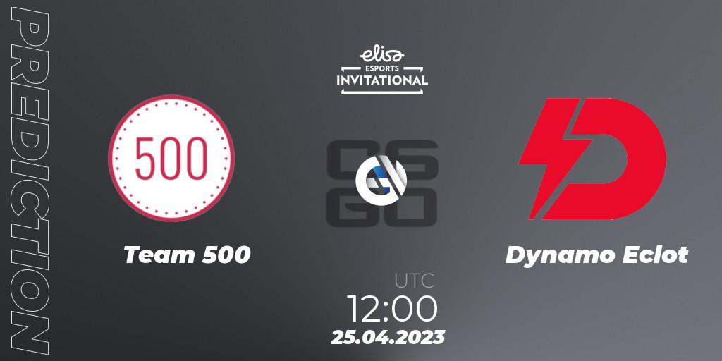 Team 500 - Dynamo Eclot: Maç tahminleri. 25.04.2023 at 12:00, Counter-Strike (CS2), Elisa Invitational Spring 2023