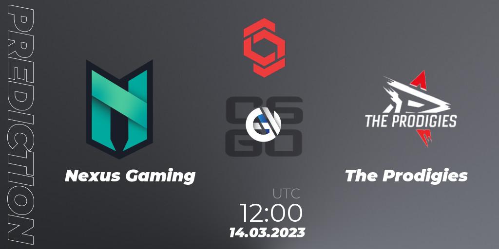 Nexus Gaming - The Prodigies: Maç tahminleri. 14.03.2023 at 12:10, Counter-Strike (CS2), CCT Central Europe Series 5 Closed Qualifier