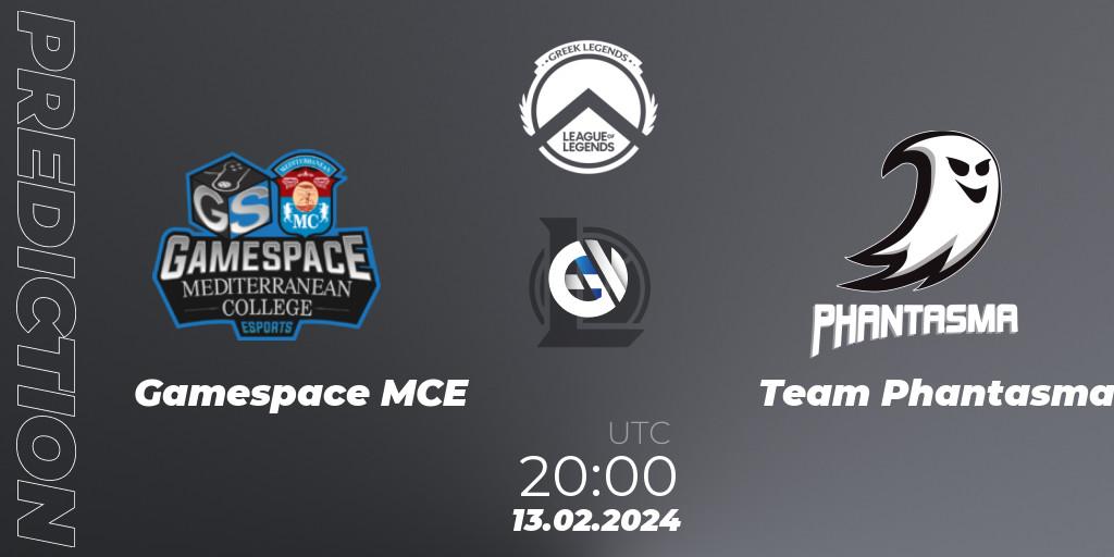 Gamespace MCE - Team Phantasma: Maç tahminleri. 13.02.2024 at 20:00, LoL, GLL Spring 2024
