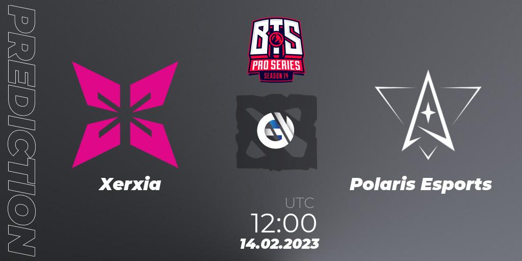 Xerxia - Polaris Esports: Maç tahminleri. 14.02.2023 at 09:00, Dota 2, BTS Pro Series Season 14: Southeast Asia