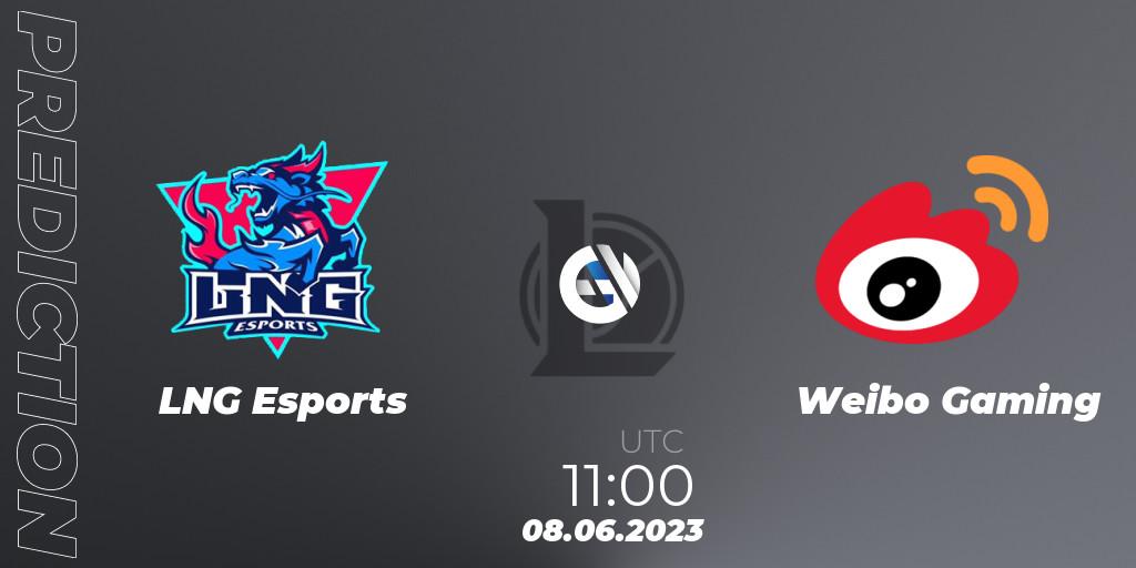 LNG Esports - Weibo Gaming: Maç tahminleri. 08.06.23, LoL, LPL Summer 2023 Regular Season