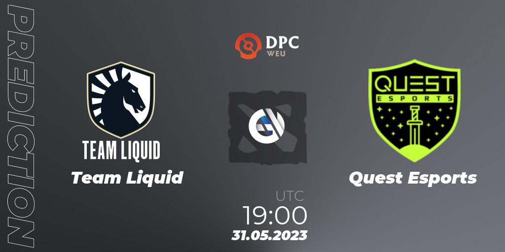 Team Liquid - PSG Quest: Maç tahminleri. 31.05.23, Dota 2, DPC 2023 Tour 3: WEU Division I (Upper)