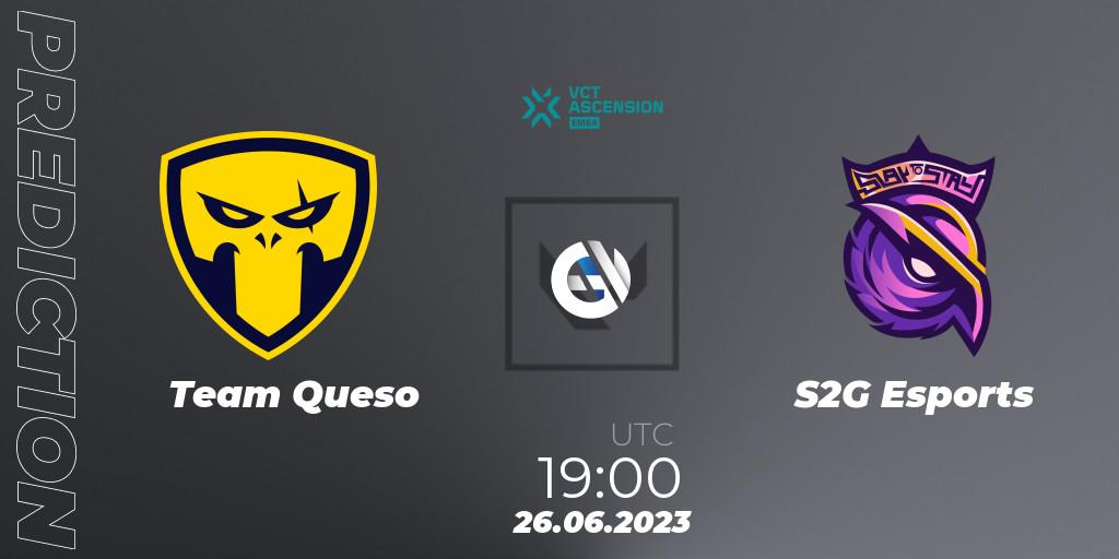Team Queso - S2G Esports: Maç tahminleri. 26.06.23, VALORANT, VALORANT Challengers Ascension 2023: EMEA - Play-In