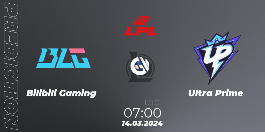 Bilibili Gaming - Ultra Prime: Maç tahminleri. 14.03.24, LoL, LPL Spring 2024 - Group Stage