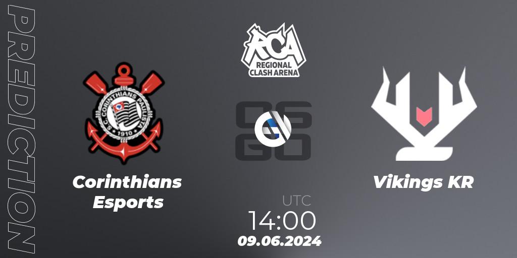 Corinthians Esports - Vikings KR: Maç tahminleri. 09.06.2024 at 14:00, Counter-Strike (CS2), Regional Clash Arena South America