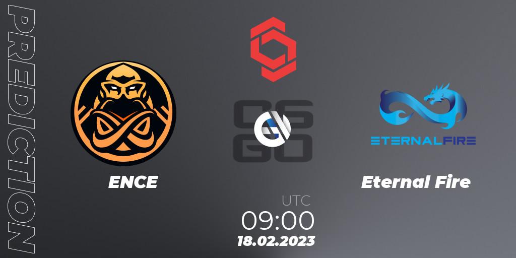 ENCE - Eternal Fire: Maç tahminleri. 18.02.2023 at 09:00, Counter-Strike (CS2), CCT Central Europe Series Finals #1