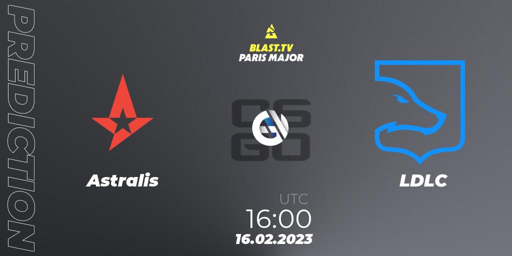 Astralis - LDLC: Maç tahminleri. 16.02.2023 at 16:00, Counter-Strike (CS2), BLAST.tv Paris Major 2023 Europe RMR Closed Qualifier A