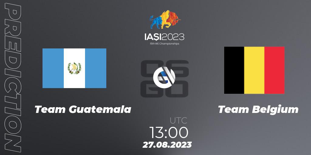 Team Guatemala - Team Belgium: Maç tahminleri. 27.08.2023 at 16:10, Counter-Strike (CS2), IESF World Esports Championship 2023